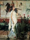 Sir Lawrence Alma-tadema Famous Paintings - A greek woman